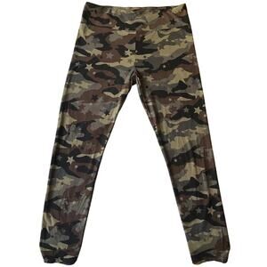 No Boundaries Women Activewear Pants L (11-13) Camouflage Yoga Legging 29"